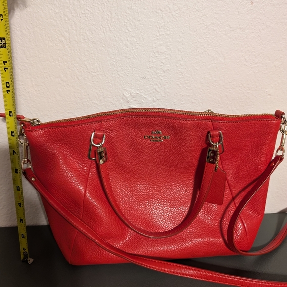 Coach Red Handbag - Picture 3 of 7